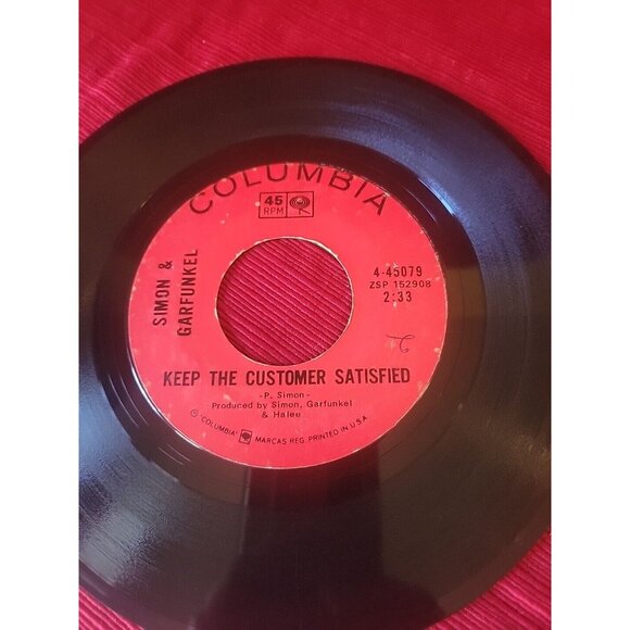 Simon & Garfunkel "Bridge Over Troubled Water/Keep Customer Satisfied" 45 RPM 7" - Picture 10 of 16